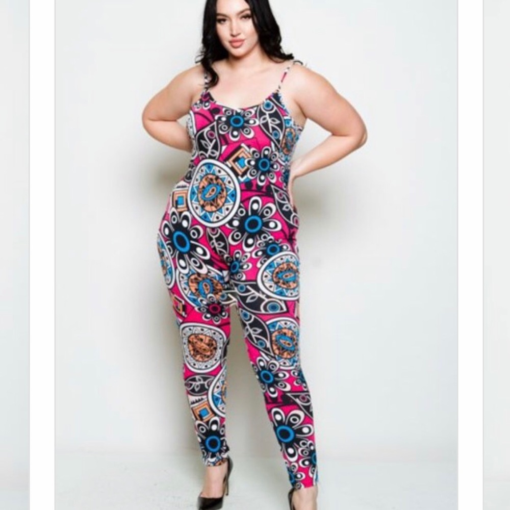 Quam | Playful Plus Size Colorful Jumpsuit